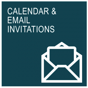 Calendar and email invitation Support by A2Bhq