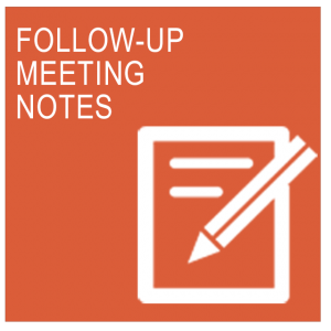 follow-up meeting notes a2bhq
