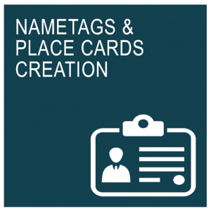 nametags and placecards creation by A2Bhq