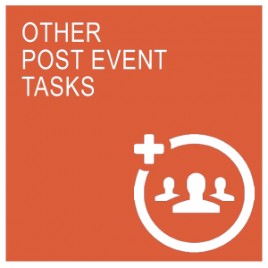 post event tasks a2bhq