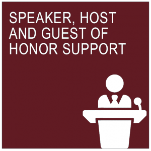 speaker host and guest of honor support a2bhq