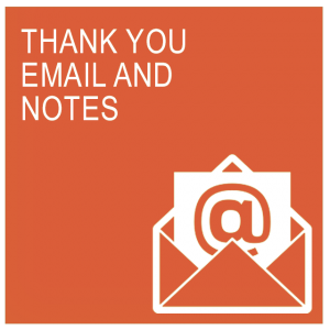thank you and email notes a2bhq
